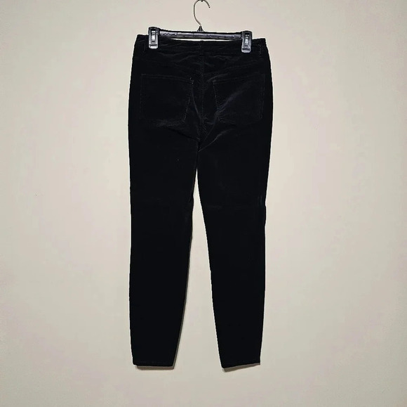 Soft Surroundings Corduroy High Waist Skinny Pants Black #2DP69 - Picture 5 of 7